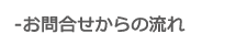 お問合せからの流れ